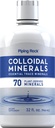 Piping Rock Colloidal Minerals Liquid tención 32 fl oz ← Unflavored Tincture Suplemento Silencio Plan Derived Essential Trace Minerals TEN Vegetarian, Non-GMO, Gluten Free