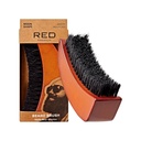 Cepillo de barba de beso con cerraduras 100% naturales para hombres, cepillo de madera premium, barbas bigotes afeitado de afeitado de afeitar, cal y suavizar el cabello facial (MOON SHAPE)