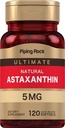 Piping Rock Astaxanthin Suplemento 5mg  120 Softgel Capsules  from Haematococcus Pluvialis Algae Extract ← Non-GMO, Gluten Free