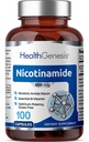 B-3 Nicotinamida 500 mg 100 cápsulas - Niacina Niacina libre de fluido natural Fórmula - Apoyo a la salud celular de la piel