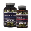 ResVitale Beauty 3 - Suplemento de cuidado de la piel con Collagen, Keratin & Elastin - 90 cápsulas " Resveratrol 250 mg - Resveratrol Suplemento para hombres y mujeres - 120 cápsulas vegetarianas
