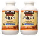 Kirkland Signature hgar Fish Oil Concentrate 2 Pack, 400 Cuenta (Pack of 2)
