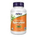AHORA Suplementos Alimentarios, Orgánica Certificada, Espirulina 1000 mg (Fuerza Doble), Rico en Beta-Caroteno (Vitamin A) y B-12 con GLA natural, 120 Tabletas