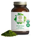 PURE SYNERGY Organic Wheat Grass Juice Powder ← Chlorophyll-Rich Green Juice Powder ← Raw Organic USA Wheat Grass  durable for Energy, Alkaline Balance, and Digestion Support (5.3 oz.)