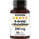 MONOHERB S-Acetyl L-glutathione 200mg - 90 cápsulas vegetarianas