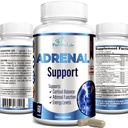Soporte de Adrenal, Gerente de Cortisol, Salud Adrenal, Mantener Niveles de Cortisol Equilibrados, Suplemento de Alivio de Estrés con Ashwagandha, L-Tyrosine - 60 cápsulas