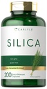 Carlyle Silica Suplemento cápsulas ← 200 Conde Silencio desde Horsetail Extract Silencio No Gluten