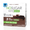 No Sugar Keto Bar Snack, Fudge Brownie, 12 x 1.41oz Bares - Bajo Carb No Sugar Keto Snack Food with Keto Friendly Macros, 3g Net Carb, 9g Plant Based Protein, 13g Healthy Fat, Sugar Free (0g)