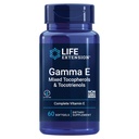 Extensión de vida Gamma E Mixed Tocopherols " Tocotrienols – Vitamina completa E Spectrum, Protección Antioxidante – No Gluten-Free – 60 Softgels