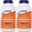 AHORA Alimentos Puro, Orgánica D-Mannose 10 oz Powder (Pack of 2) - Limpia vejiga y Tracto urinario Salud Suplemento - No GMO - Vegan Friendly - 2000mg / 2 Gramos por Serving