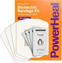 Kit de Banda Bioeléctrica PowerHeal para Cuidado de Hierro " Sanación rápida - 3 capas w / Pad Bioeléctrico, Pad Absorbent, Adhesivo + Hidrogel Wound – para Cortes, Abrasiones, Blisters, Burns – 4-Pack, 4” x 4”