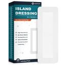Island Dressing Bordered Gauze 4"x10", 25 Pad de No Estick Empaquetado individualmente en el centro con frontera adhesiva, soft &amp; Highly Absorbent Medical Grade Dressing Gauze Pad for Wound Care and First Aid