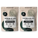 Polvos de la selva Tongkat Ali para Hombres 200:1 Extracto 282 Serviciones, Negro Ant Polvo 30:1 94 Sirve 5oz de Filler Free Longjack Root &amp; Negro Ant Suplemento Hombres Tradicionales Salud Soporte para Drive