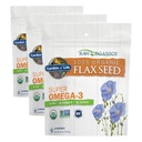 Jardín de la vida 100% Orgánica de la semilla de Flax, Cold Milled Premium Golden Flaxseed Meal for Women and Men, 2g Omega 3, Lignans, 3g Fiber, 3g Protein, One Ingredient, Preservative Free, 28 Servings (Pack of 3)