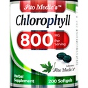 Laboratorio FITO MEDIC - Clorophyll - Puro - 800 mg por Serving- 200 Softgels - Clorophyll Capsules -Detox Cleanse, Greens Supplements- Chlorophyll Pills - Ultra alta absorción.