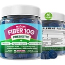 Gummies de fibra para adultos, azúcar gratis 10g Suplemento de fibra prebiótica con enzimas digestivas, probióticos &amp; 100 mg Betaine para el movimiento digestivo " Gut Health and Regulate Bowel, Vegan, Gelatin Gratis, 60ct
