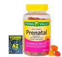 Valle de Primavera Adulto Gummy Multivitamina prenatal con DHA & ácido fólico, sabores de frutas naturales, 90 Gummies+ Mejor guía Suplementos de vitaminas