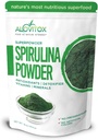 Alovitox Orgánica Espirulina Polvo ANTE Nutrient Dense Superalimentos con Antioxidantes, Proteínas, Vitamina A y B, Fibra, Omegas 3, 6 &amp; 9-100% Orgánica, No Aditivos/Colores, Gluten Free, Vegan, Non-GMO (1 lb)