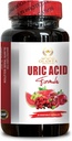 NATURAL URIC ACID FORMULA - flujo de ácido úrico, píldoras de ácido úrico, complejo antioxidante, píldoras de agua de distancia máxima fuerza, granada, Turmérica, píldoras antioxidantes, suplemento de cardo de leche - 1 Botella