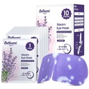 Máscara de Ojo Steam, 10 Packs Máscara de Ojo Calentador, Auto Calefacción Desechable SPA Compresora de Calor para Ojos Mascara de Durmiente, Máscara de Ojo Caliente Molino, Esenciales de Viaje &amp; Regalos de Relajación (Esencia Lavanda)