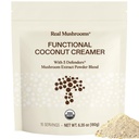 Cremador de coco funcional con Reishi, Lucuma &amp; Ceylon Cinnamon – Orgánica, Libre de lácteos – Crema de café vegano para bebidas de Smoothies – 90 Servimientos Crema orgánica Polvo de coco