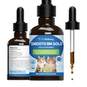Pet Wellbeing Smooth BM Gold for Cats - Gentle Constipation Relief for Felines - Natural Herbal Suplemento 2 oz (59 ml)