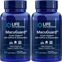 Extensión de vida MacuGuard Ocular Soporte 90 softgels con Saffron &amp; Astaxanthin