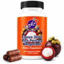 Mangosteen Pericarp Capsules – Organic Freeze Dried Powder Strength, Rich en 56+ Potent Xanthones " Flavonoids, High ORAC – 120 Veggie Capsules