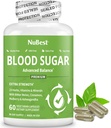 Azúcar de sangre - Fórmula avanzada con Melón Bitter, Ashwagandha, Cinnamon, Cromo, Magnesio, Vitaminas, Ácido Lipoico alfa, Cayenne Pepper &amp; Más ← 60 Capsules  1 Mes