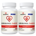 Ubiquinol CoQ10-600mg-Softgel, Active Coq10 Ubiquinol Suplemento con Vitamina E &amp; Omega 3, 6, 9, High Absorption-Coenzyme-Q10, Powerful Antioxidant for Energy Production, Tested, 120 Con