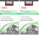 Factor de fuerza ProbioSlim + Prebiótico Fiber Perder peso Suplemento para Mujeres y Hombres, Probiótico y Prebiótico Salud Digestiva Apoyo con Té Verde Extracto y Psyllium Husk Fiber, 120 cápsulas