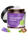 Crema natural de magnesio tópico para el sueño,Loción de magnesio nocturna para el dolor y los calambres de la pierna,Relajación muscular,Calma, Hidratación profunda para el cuidado de la piel.(Lavanda)