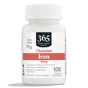 365 por Whole Foods Market, Chelated Iron 18mg, Vegan, 100 cápsulas