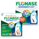 Flonase Sensimist Allergy Relief Nasal Spray for Adults and Kids - 120 Sprays Total (2 Botellas de 60 Sprays Cada uno)