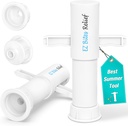 Trobing Bug Bite Suction Tool, Venom Extractor Sucker, Bee Sting Bite Relief, Easy to Use, Natural Itch Relief, Reduce el dolor y la hinchazón, First Aid for Hiking, Backpacking y Camping (White-2 Pack)