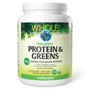 Toda la Tierra &amp; Mar de Factores Naturales, Proteína orgánica fermentada " Verdes, Suplemento alimenticio completo vegano, Desarrollado, 1 lb 9 Oz