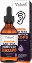 Orgánicas gotas de eliminación de cera para los oídos cerrados – Natural Ear Wax Cleaner Oil for Kid, Adult, Baby – Earwax Removal Liquid for Unclogging Ears, Earaches, Ear Health (Made in USA)