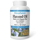 Factores de Omega por Factores Naturales, Aceite Flaxseed, soporta salud general con Omega-3, 6 y 9 ácidos grasos, 180 softgels (180 porciones)