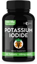 Potasio Iodide Pills Tabletas - 1-Pack 130mg Serviciones Total de 60 Tabletas- Emys Potasio Iodide Tablets