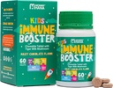 Suplemento de apoyo inmunitario para niños –Vitamin D, Salón de leche tigre, Colostrum, Prebiótico -Complete Gut & Immune Boost, Natural Respiratory Immune Support for Kids & Toddler–60 Tasty Chocolate Chewable