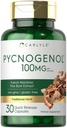 Carlyle Pycnogenol 100mg  30 Capsules ← Francés Maritime Pine Bark Extract  Pinus Pinaster ← Non-GMO and Gluten Free Supplement