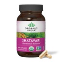 ORGANIC INDIA Shatavari Capsules - Suplemento herbal, soporta equilibrio hormonal, soporte de sistema inmunitario, Vegan, libre de gluten, USDA Orgánico, soporta salud reproductiva - 90 cápsulas