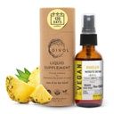 Extracto de Pineapple de Bromelaina cruda orgánica - Potencia aumentada 500 mg, para adultos de niños - para la salud digestiva, la respuesta inflamatoria y la curación - no GMO - 60ml 120 Day Supply