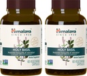 Himalaya Holy Basil, 60 Day Supply - Herbal Adrenal Support for Stress Relief, Relaxation, Energy Support and Occasional Sleeplessness - Vegan, Non-GMO, Gluten Free, 720 mg, 60 cápsulas, Pack of 2
