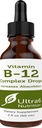 Ultra6 Nutrición Vitamina B12 Sublingual Liquid Drops - B12 Metilcobalamin Suplemento Grande para la Energía - Vitamina-B Suplementos para Hombres Mujer - 90 Day Supply