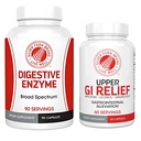 Silver Fern Brand - Kit de soporte para la digestión superior e inferior GI - GI Relief and Digestive Enzymes Bundle