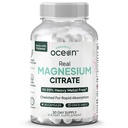 Orgánica Citrato de Magnesio Real Océano - Suplemento de Magnesio de alta absorción - Magnesio Chelatado para apoyar Energía, Relajación y Regularidad