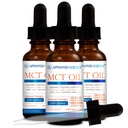 Aceite MCT de Science® Aprobado - Triglicéride de Cadena Media Pura (MCT) Aceite derivado de coco con ácido caprílico (C8) y ácido Capric (C10) - Vegan, 60 ml - Pack de 3