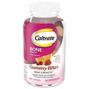 Caltrato Gummy Bites 500 mg Calcio y Vitamina D Suplemento, Cereza Negra, Fresa, Orange - 100 Conde