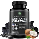Cacahuetes de carbón activado puro - 180 píldoras de carbón, ayuda con blanqueamiento de dientes, rubor y limpieza corporal. Non-GMO - Gluten Free, Vegan